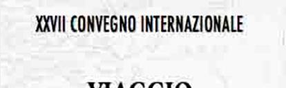 XXVII CONVEGNO INTERNAZIONALE