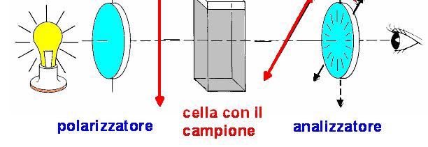 Lo strumento che misura la rotazione della luce polarizzata si chiama