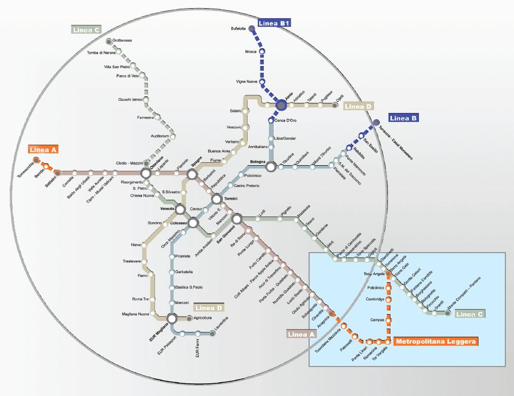 Trasporto Collettivo Collegamento in sede propria (metroleggera)