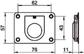 ART. M8118 A Alzapagliolo stampato 65 X 55 mm Disponibile anche