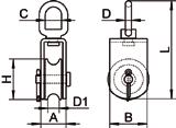 CARICO DI AVORO (kg) CARICO DI ROTTURA (kg) M8369-2-A 21 27 13 5 6 25 88 100 1200 5 100 M8369-2-B 21 35 15 6 8 32