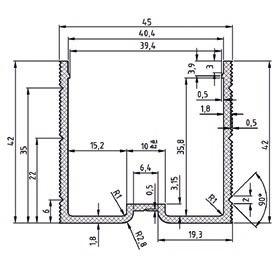 Profili e Giunzioni Solar 191 ART. 9751 W12 Giunzione per profili Solar, Alluminio 9751-W12 100 100 ART.