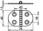 M8044 Cerniera mm 70x40 sp.