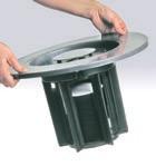 Removable wet/dry container. Accessory basket. HEPA cartridge filter (optional).
