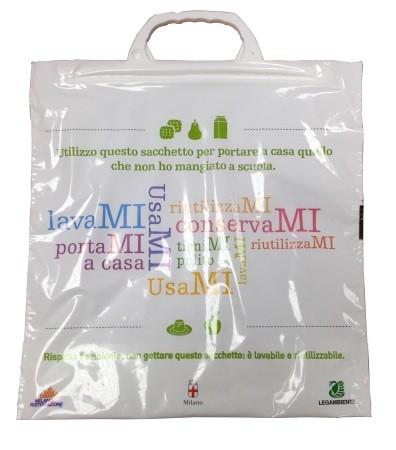 iniziativa «Io non spreco» viene fornito il sacchetto Salva-merenda, in materiale lavabile, riutilizzabile e riciclabile.