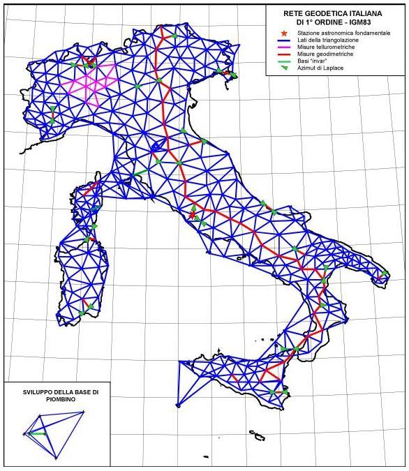 LA RETE GEODETICA ITALIANA DEL PRIMO ORDINE Di ognuno dei