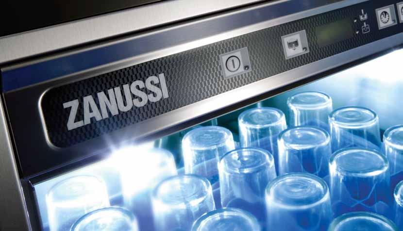 10 La tecnologia innovativa applicata alle lavastoviglie ZANUSSI Professional garantisce minori consumi d acqua, energia, detergente e brillantante.