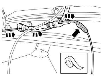 36 Nei precedenti kit di montaggio è applicato un isolatore intorno al contatto sulla parte del conduttore non dotata di protezione antisfregamento.