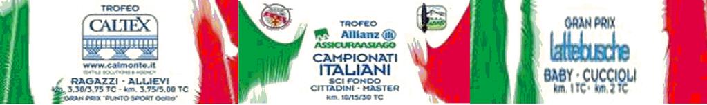 CAMPIONATI ITALIANI CITTADINI MASTER FONDO INDIVIDUALE - TECNICA CLASSICA CLASSIFICA UFFICIALE Codex: T_FXF005 Cod.FISI: CI_CIT(N1) Gr.Soc.=Y P.FISI=Y P.Reg.=N FONDO CAMP.