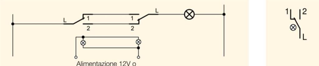 della lampada preclabata, anche collegando le lampade spia direttamente alla