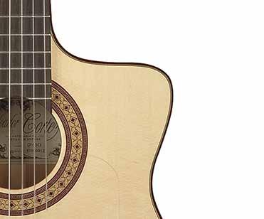 FLAMENCO SERIES Le chitarre della Serie Flamenco offrono una combinazione di legni capace di incrementare la potenza, la
