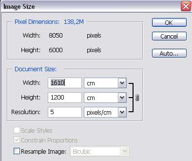 2000mm / 2214 pixel= 0,903mm Calcolare il ricoprimento sull