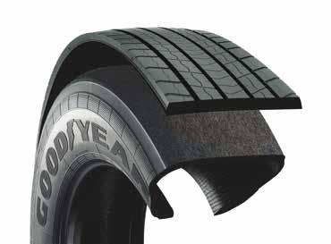 Goodyear permette alle flotte di ottimizzare il rendimento dei più recenti pneumatici attraverso l'esclusivo processo di riscolpitura TreadMax MoldCure.