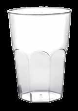 264 NO23 0273 BICCHIERI COCKTAIL OTTAGONALE POLIPROPILENE TRASPARENTE CC. 350 Bicchiere infrangibile in polipropilene.