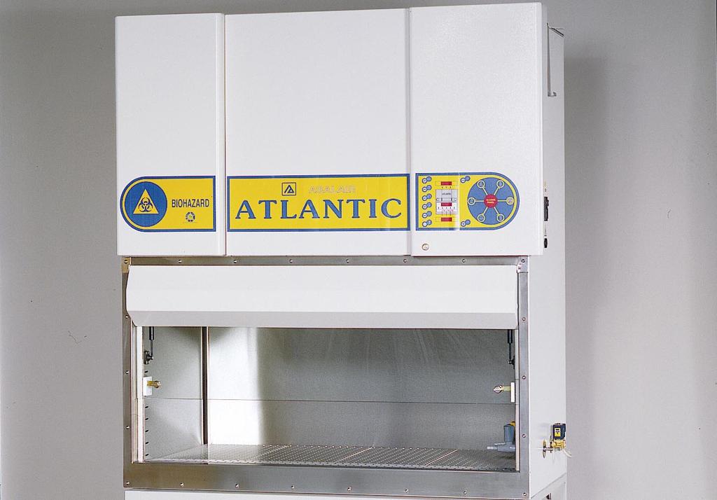 CAPPA BIOHAZARD ASALAIR ATLANTIC La cappa Asalair Atlantic Biohazard, è una cabina di sicurezza batteriologica di classe II A, che sfruttando il ricircolo dell aria attraverso i filtri Hepa, permette