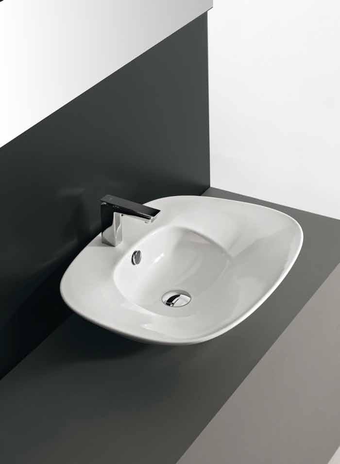 L2100 Plettro lavabo appoggio 60 60 x 45 countertop washbasin 60 63 x 45 L2200 Plettro Quadro lavabo appoggio 59 59 x 45