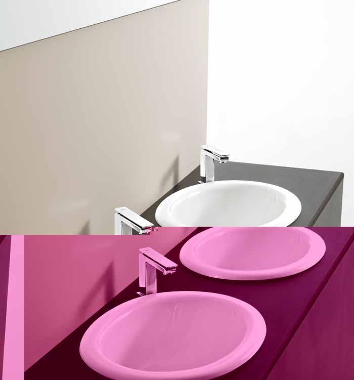 in washbasin countertop 59 x 48 L90 Venere lavabo incasso soprapiano