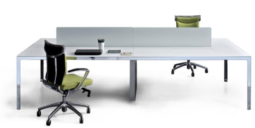 Un tavolo rettangolare molto eclettico: può essere utilizzato come una scrivania, un tavolo domestico, un tavolo da riunione, un banconcino, un isola coffice, una reception, un tavolino da caffè o