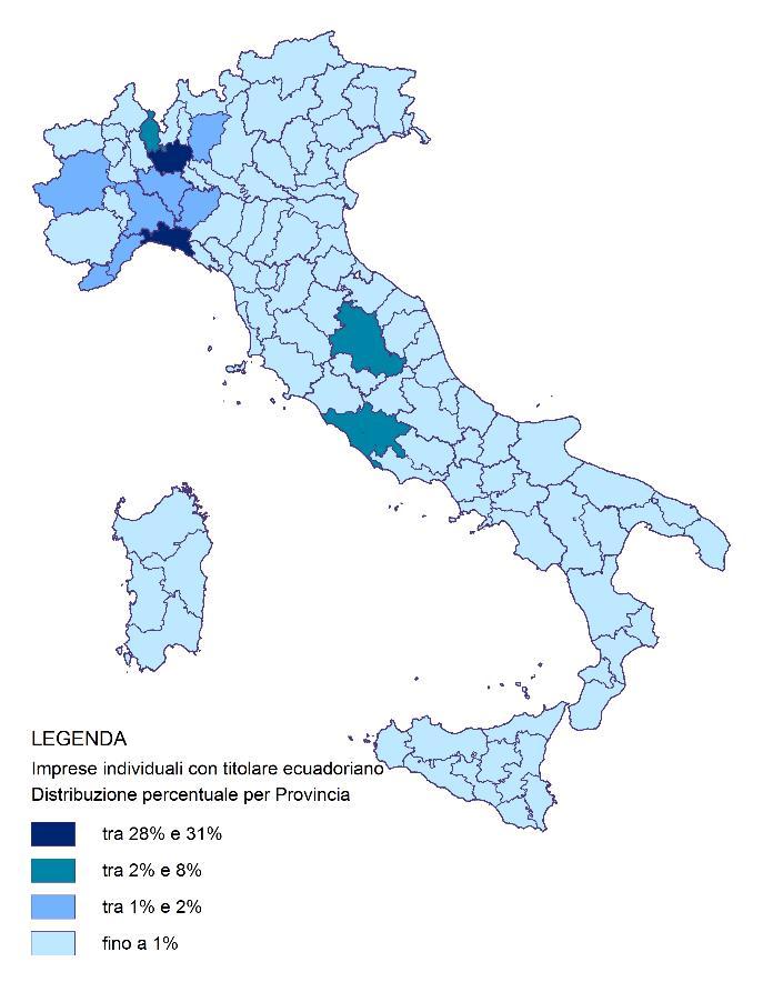 46 2016 - Rapporto Comunità Ecuadoriana in Italia Mappa 4.3.
