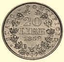 20 Lire 1867 A.