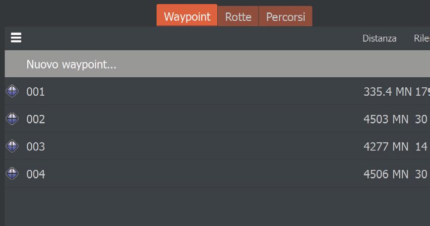 Selezionare l'icona di menu nella