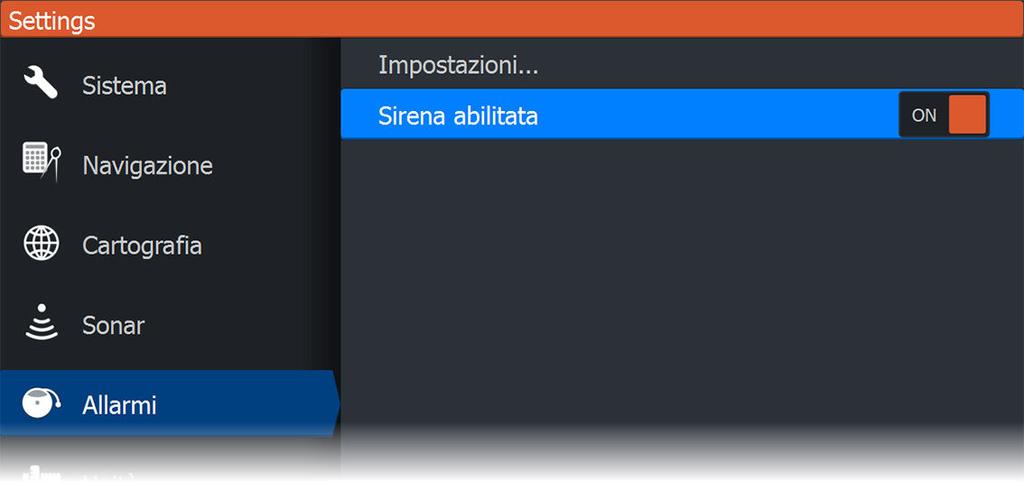 sirena/il cicalino si arresta e la finestra di dialogo Allarmi scompare. L'allarme continuerà comunque ad essere attivo nell'elenco Allarmi fino a quando non sarà stata eliminata la causa.