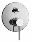 Universal built-in shower mixer with diverter.