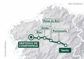 Cammino di Santiago, gli ultimi 100 km a piedi Attraverso i paesaggi verdeggianti della Galizia, potrai percorrere senza il peso dello zaino gli ultimi 100 km del Cammino e, all arrivo a Santiago,