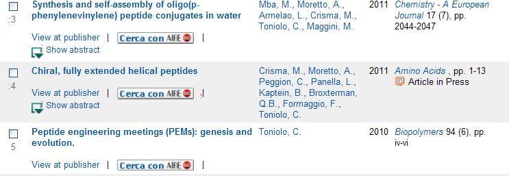 SCOPUS: AUTHOR PROFILE oppure si può