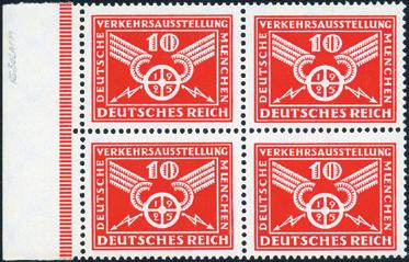 .. 35 - Germania Reich - 1934 - P.A. Aquila in volo ed effigie di O. Lilienthal e di F. Von Zeppelin, n 43/53. Cat. 95 (U).