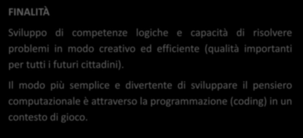 competenze logiche e capacità di risolvere problemi in modo