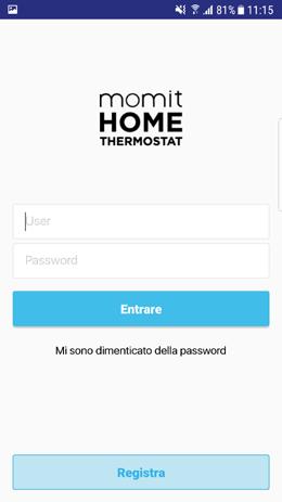 Registrazione dei Dispositivi 1 - Inizia sessione/registrazione - Adesso,