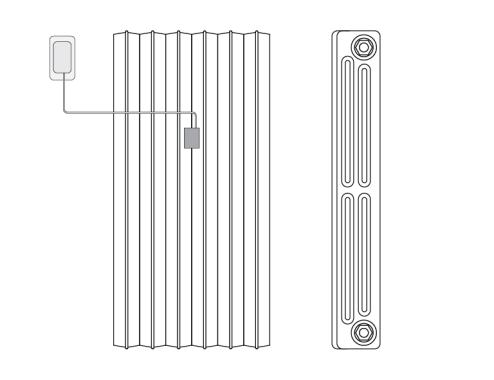 Tubolar - Tubolare H <1,2 m D=45/46 mm BRR1-32 H=22 mm, W= 43mm, Screw M4-30 Tubolar -Tubolare H>1200 mm D=45/46 mm