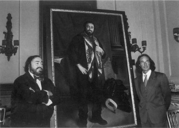 29 Aprile 1995 Londra, Covent Garden The Royal Opera House Luciano Pavarotti e l artista