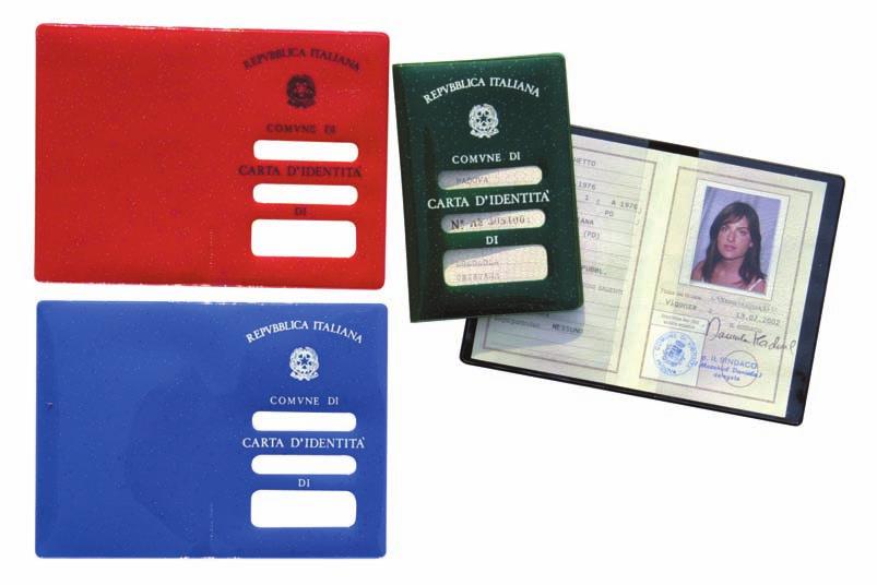 PORTA CARDS & PORTA DOCUMENTI CLEAR Porta carta d identità porta documenti a libro con 2 tasche
