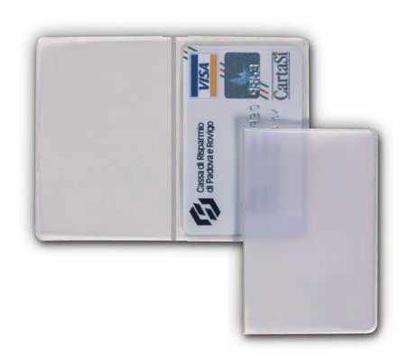 PORTA CARDS CARD CLEARSTICK busta adesiva porta card (apertura lato corto) Cod.