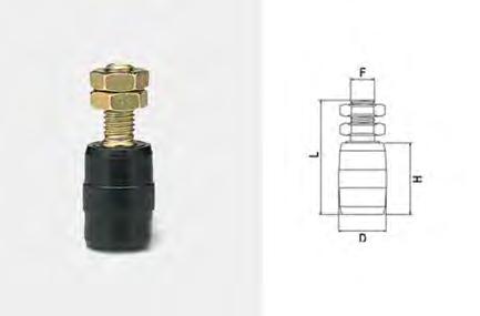 m 97001460 137 5 Rulli i guia in nylon cilinrici Rulli i guia in nylon per cancelli scorrevoli.