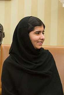 Il 10 ottobre 2014 Malala Yousafzay è stata insignita del Premio Nobel per la pace, diventando con i suoi diciassette anni la più giovane vincitrice di un premio Nobel.