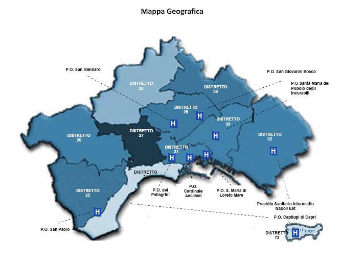 Modalità di prenotazione per la diagnosi/certificazione DSA per il territorio di Napoli e provincia Il territorio dell A.S.L.