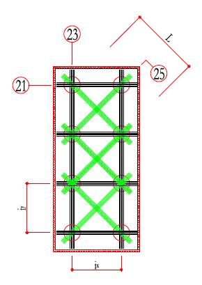 8.11.2 VERIFICA STRUTTURALE DELLA SPALLA Di seguito si riportano le verifiche strutturali della fondazione della spalla del ponte calcolate tenendo conto della reazione generata dal palo, la quale