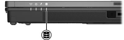 2 Spia dell'unità La spia dell'unità lampeggia quando è in corso l'accesso all'unità disco rigido primaria o a un'unità ottica.