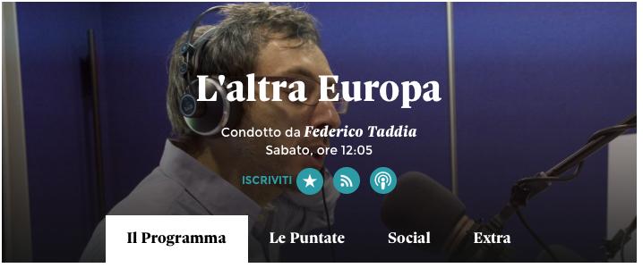 TESTATA: RADIO24 DATA: 7 gennaio 2017 CLIENTE: CEDAT85 Intervista di Federico Taddia a Enrico
