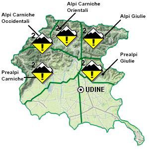 valanghe spontanee di neve a debole coesione e a lastroni di superficie.