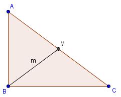 Punti notevoli dei triangoli - 8 Teorema della mediana In un triangolo il doppio del quadrato della mediana relativa ad un lato è uguale alla