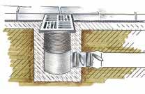 Chiusino ad alto drenaggio, 2 attacchi ribassato orientabile ENERGY 3 2 1 2 2 1 1 Materiale: Polipropilene Utilizzo: collettore sifonato di acque piovane e acque bianche particolarmente indicato per