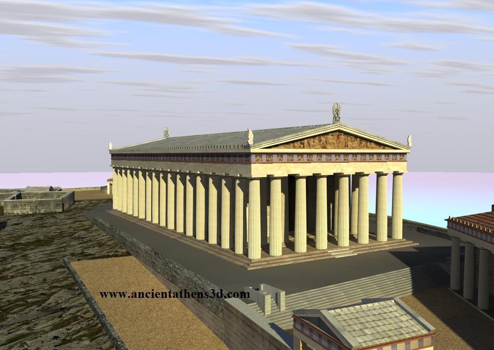 Il partenone, un monumentale tempio dedicato alla dea Athena Parthenos (cioè vergine), è stato il primo edificio realizzato una volta terminate le guerre greco-persiane.