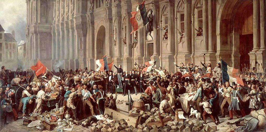 In Francia borghesia e proletariato si opponevano al governo del re Luigi Filippo per le mancate riforme.