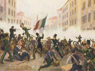 Il 18 marzo 1848 la rivolta scoppiò a Milano e dopo cinque giorni, le famose Cinque