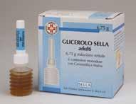 Specialità medicinale a base di Glicerolo con Malva e Camomilla (Eccipienti). 2-6 anni.