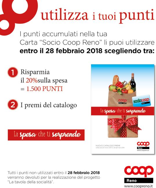 Vantaggi per i Soci 10 Nei supermercati di Coop Reno.